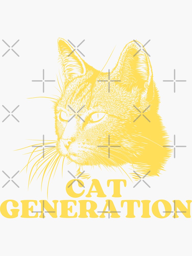 "YELLOW CAT GENERATION Funny Cat Pictures With Cat Sayings and