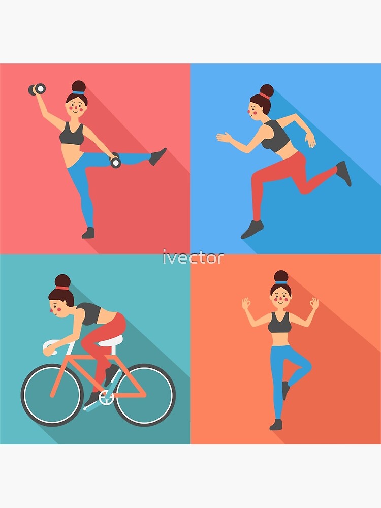 Poster fitness woman 
