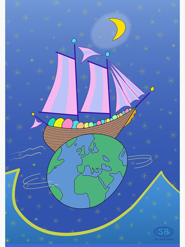 Thumbnail 3 of 3, Journal, Sailing Across the World designed and sold by SueGilbert.