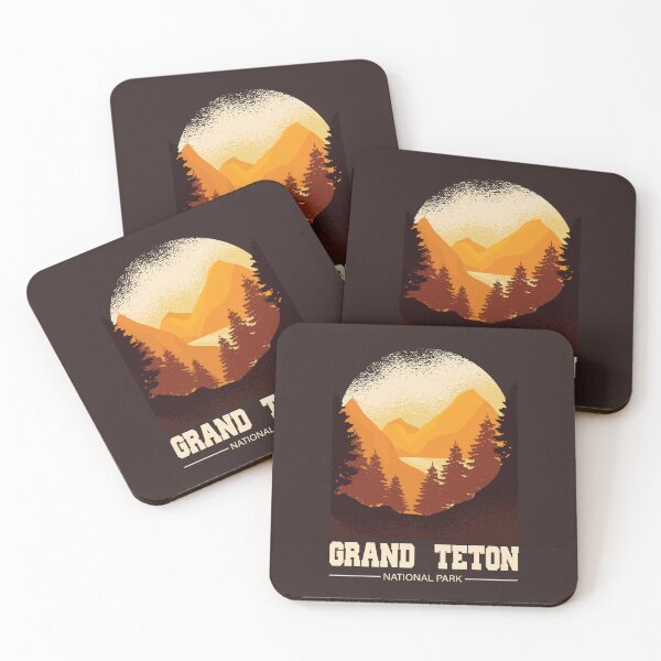 Item preview, Grand Teton National Park Retro Art designed and sold by MrEddie10.