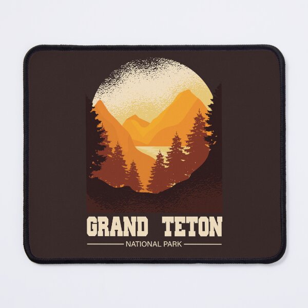 Item preview, Grand Teton National Park Retro Art designed and sold by MrEddie10.