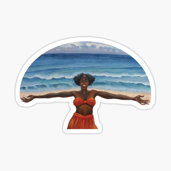 Whole Wide World. Cut Out in Color. Sticker