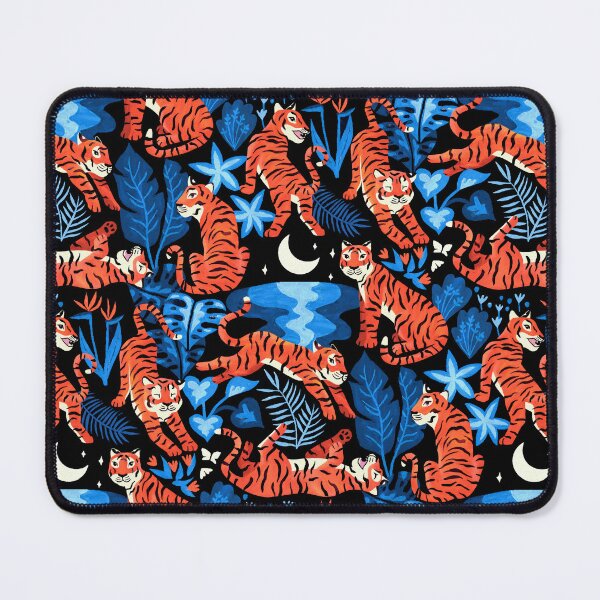 Item preview, Year of the Water Tiger - Midnight Blue Jungle designed and sold by TigaTiga.