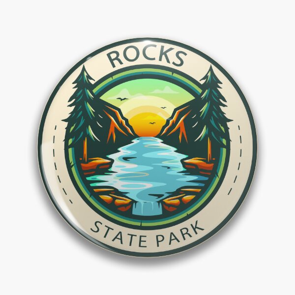 Artikelvorschau, Rocks State Park Maryland-Abzeichen entworfen und verkauft von KrisSidDesigns.