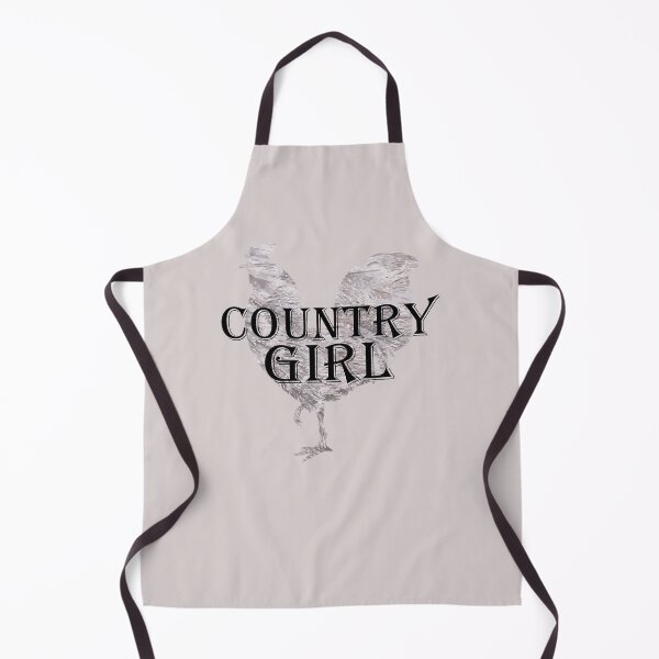 Item preview, Country Girl - Black Text with Chicken designed and sold by MountMercantile.