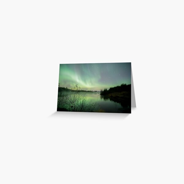 Misty aurora by Ken Komatsu Greeting Card