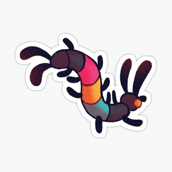Pan centipede Sticker