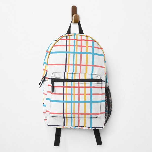 Item preview, Colorful plaid of blues, yellow, and pinks. designed and sold by Kari Nichols.