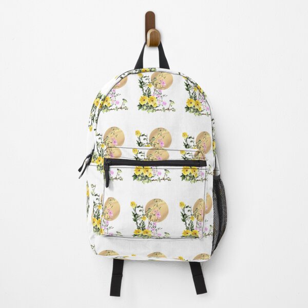 Item preview, Pretty yellow watercolor flowers and gold moon designed and sold by CuisineCat.