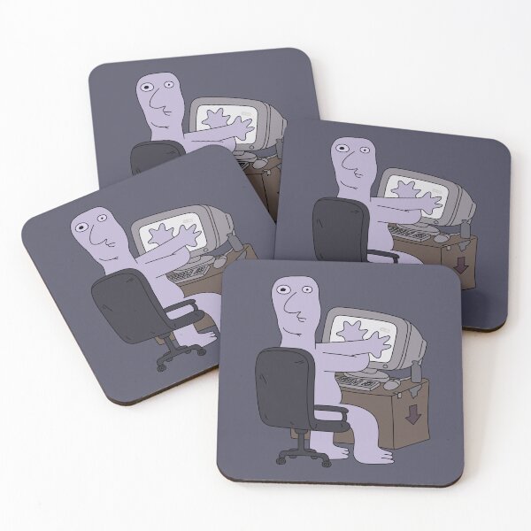 Item preview, SMILING FRIENDS - wall guy, Gleb, bliblie, Pim, Grim, Glep (author's art) designed and sold by mrGoodwin90.