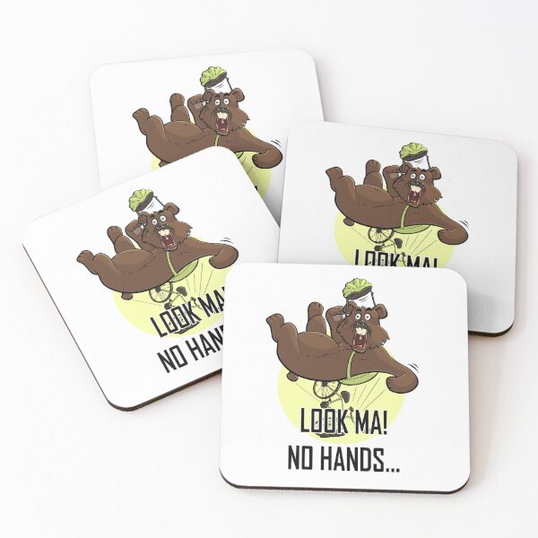 Item preview, Look Ma No Hands Funny Cycling Bear designed and sold by egyedg.