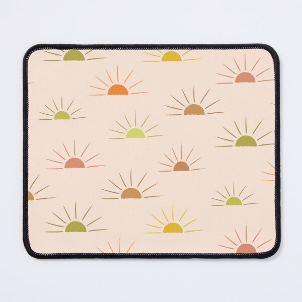 Item preview, Abstract colorful boho sun pattern on light cream  designed and sold by Yasminepatterns .