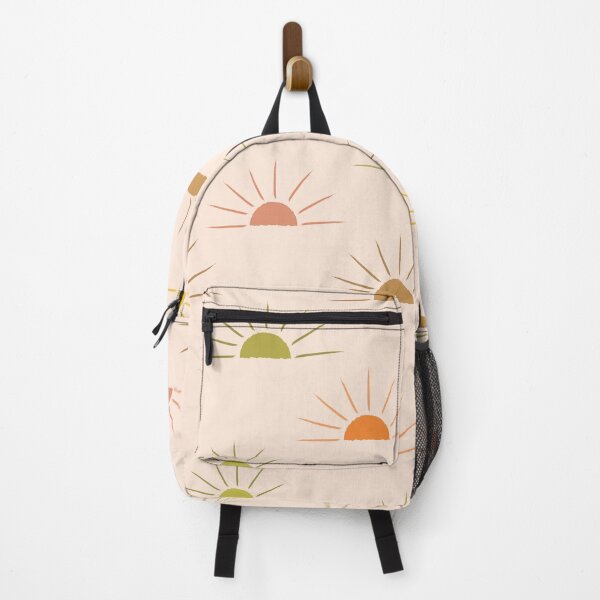 Item preview, Abstract colorful boho sun pattern on light cream  designed and sold by Yasminepatterns .