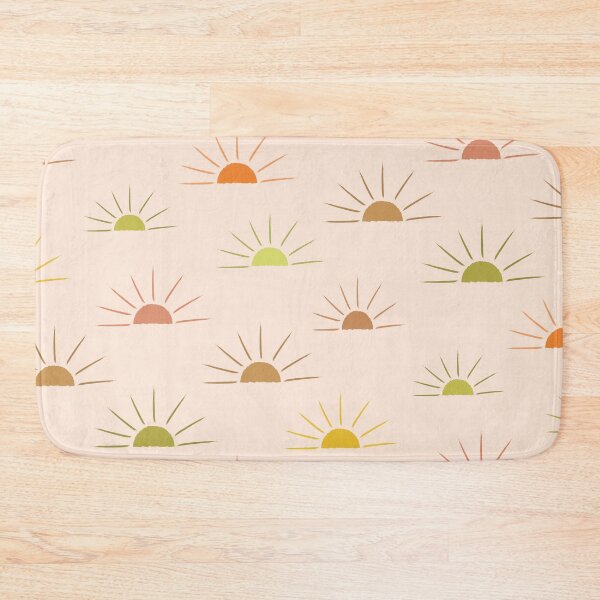 Item preview, Abstract colorful boho sun pattern on light cream  designed and sold by Yasminepatterns .