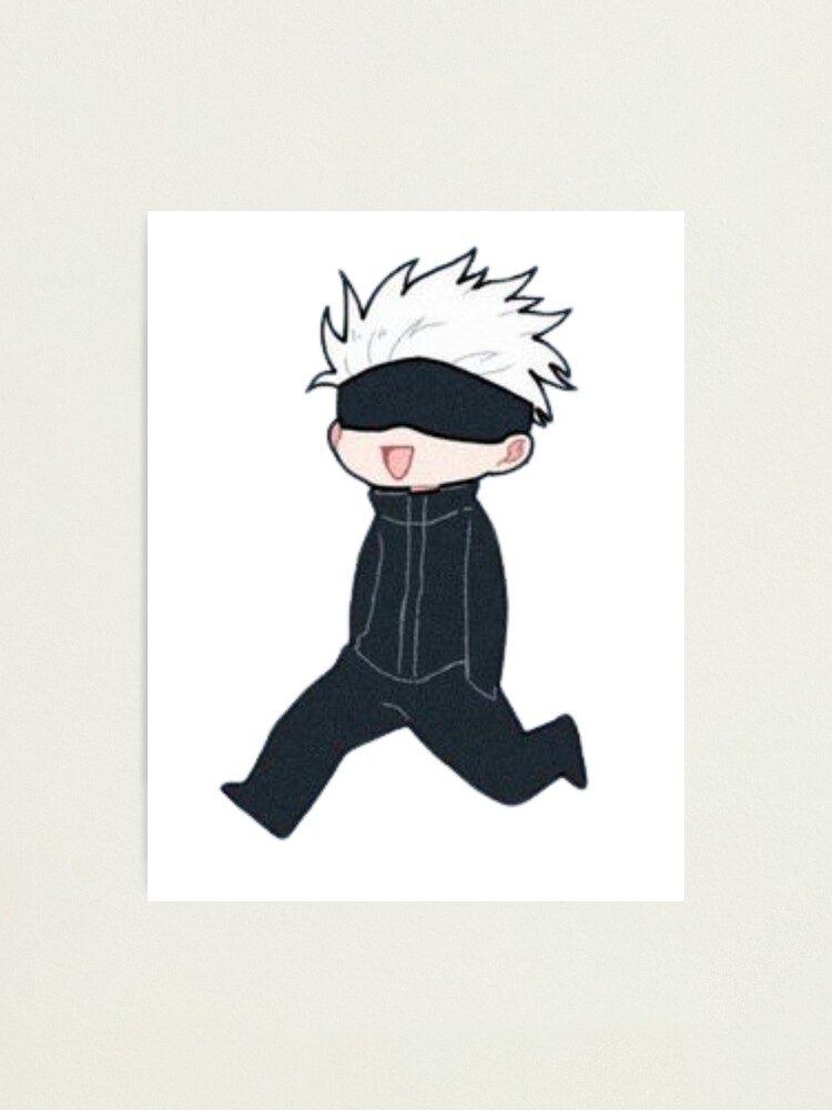 anime boy gojo photographic print by thehecticstore redbubble