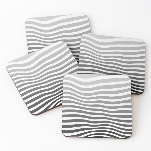 Item preview, Bauhaus homage Modern Gallery Abstract Monochrome black and white gradation Stripes Print designed and sold by AtelierDiKoko.
