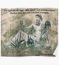 Marcus Aurelius- Power over your mind Poster
