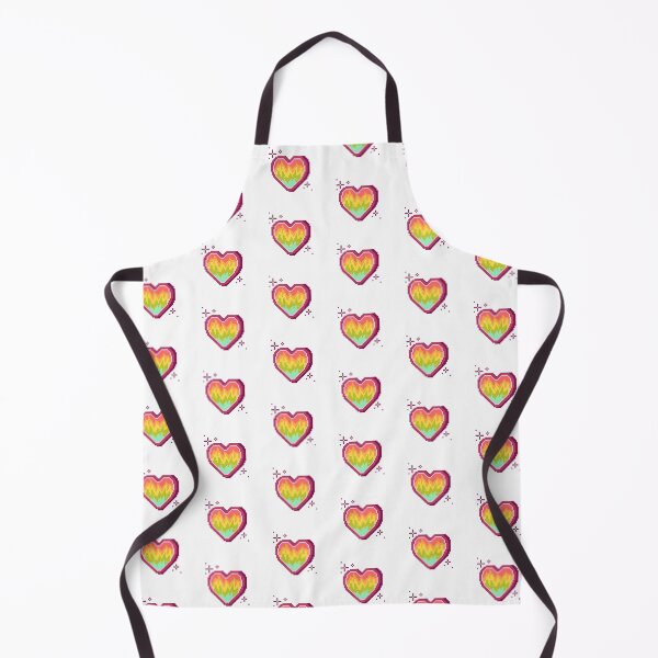 Item preview, Rainbow Queer Fire Heart PIXEL designed and sold by Jae Rainbow.