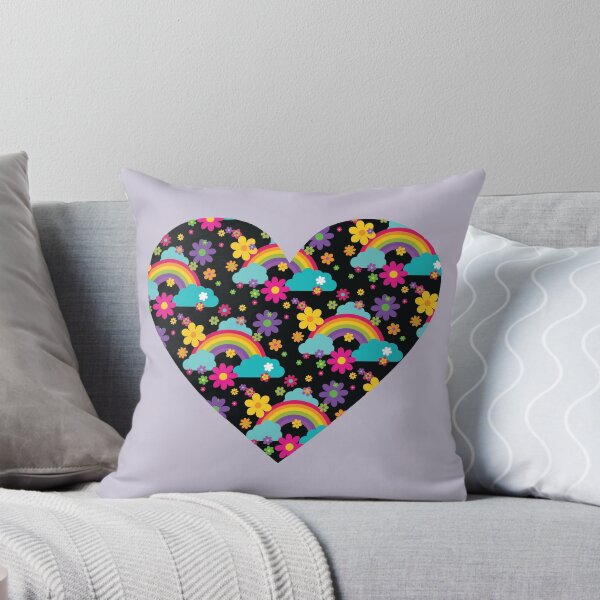Item preview, Heart With Rainbows and Flowers designed and sold by Normandie Rainwater.