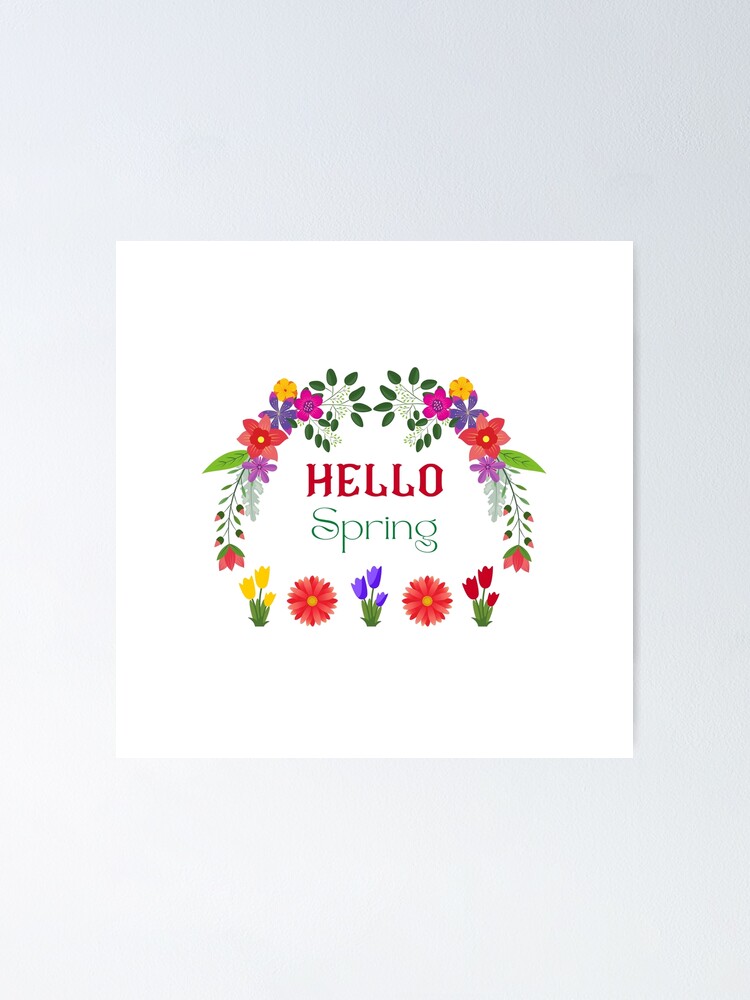 Thumbnail 1 of 3, Poster, Hello Spring designed and sold by Axi35.