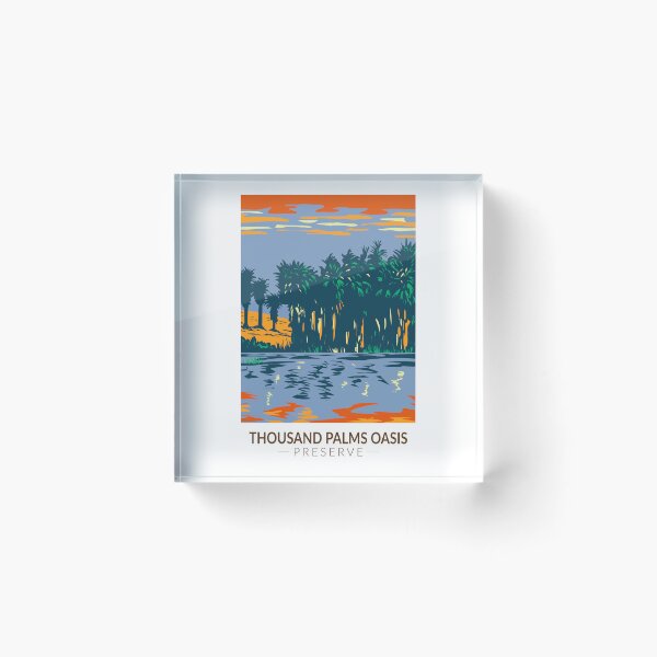Item preview, Thousand Palms Oasis Preserve California Vintage designed and sold by KrisSidDesigns.