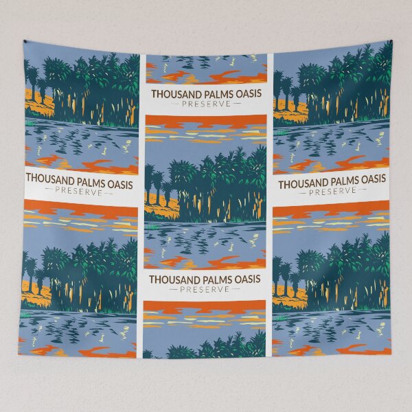 Item preview, Thousand Palms Oasis Preserve California Vintage designed and sold by KrisSidDesigns.