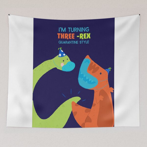Item preview, CUTE KIDS QUARANTINE DINOSAUR BIRTHDAY  designed and sold by RetroPlaceee.
