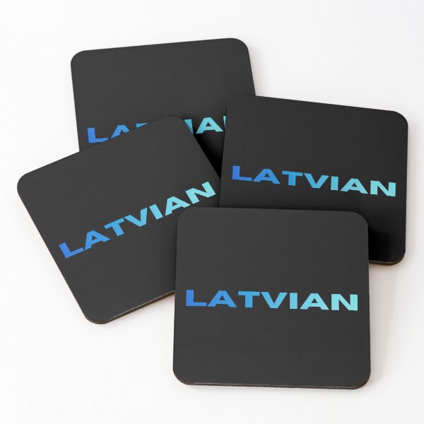 Item preview, Blue latvian typography print designed and sold by LukjanovArt.