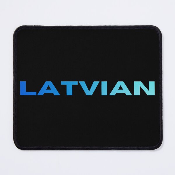 Item preview, Blue latvian typography print designed and sold by LukjanovArt.