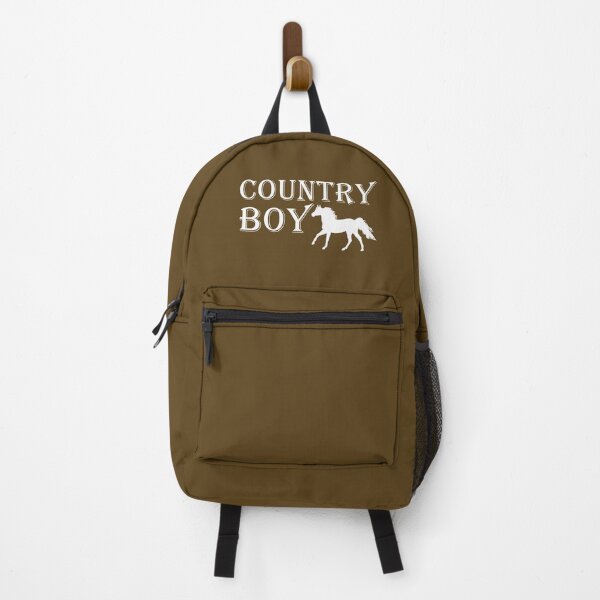 Item preview, Country Boy - White Text with Horse designed and sold by MountMercantile.