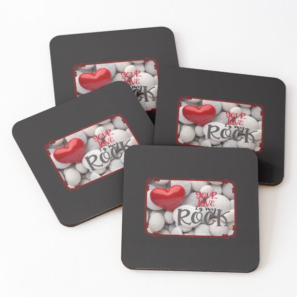 Item preview, “Your Love is My Rock” with Frame (on Dark Grey) designed and sold by PawsitiveMum.