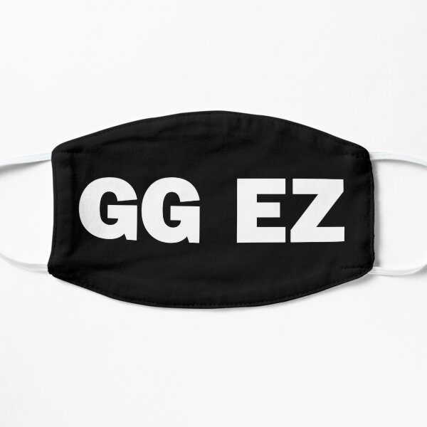 GG EZ gamer gaming good game Flat Mask