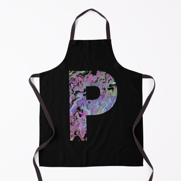 Item preview, Letter P Sticker; Acrylic Pour Effect Pattern Sticker designed and sold by WoollyOrbit2000.