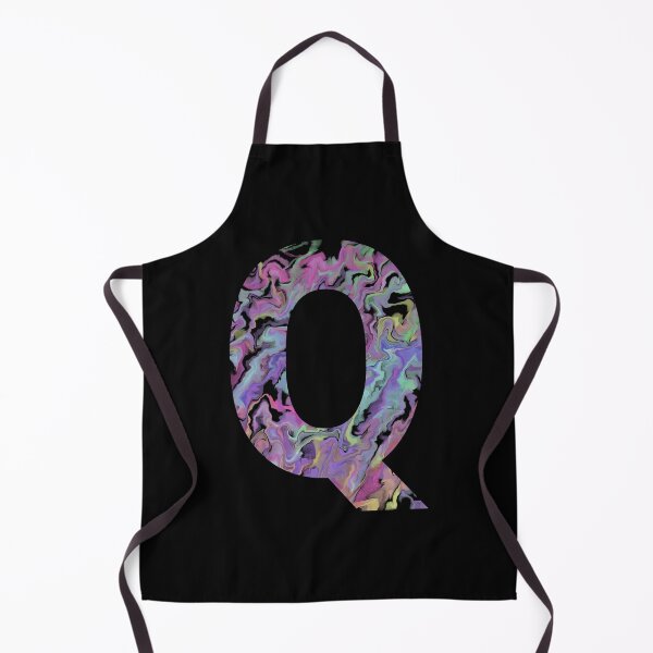 Item preview, Letter Q Sticker; Acrylic Pour Effect Pattern Sticker designed and sold by WoollyOrbit2000.