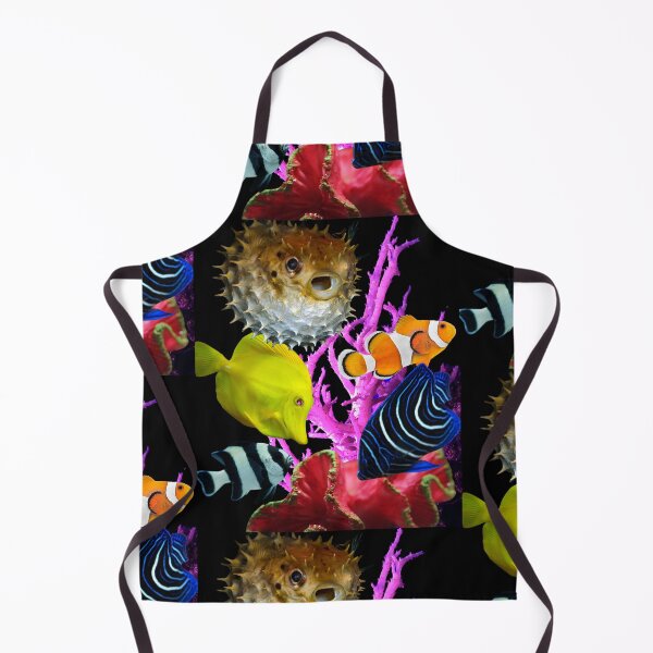 Item preview, Colorful Digital Photo Collage Saltwater Fish Design designed and sold by EarthArtDesigns.