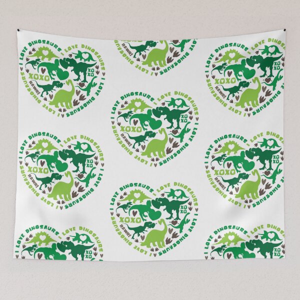 Item preview, I Love Dinosaurs Heart designed and sold by KrisSidDesigns.