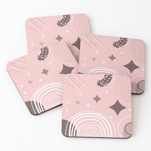 Item preview, Modern, Abstract Contemporary Art, Pastel pink, brown, and white shapes designed and sold by Missing In Art.