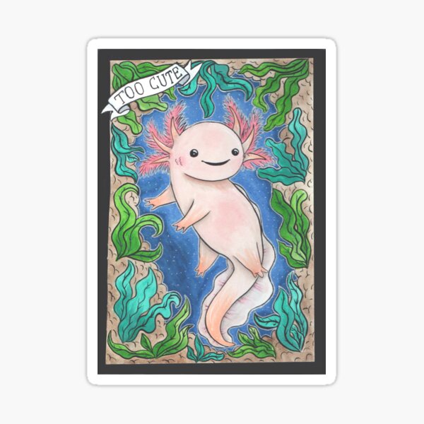 Item preview, Cute Axolotl designed and sold by zindyconz.