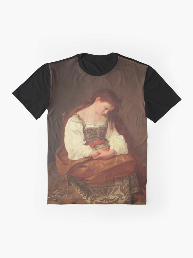 Alternate view of Repentant Madalene - Caravaggio Graphic T-Shirt