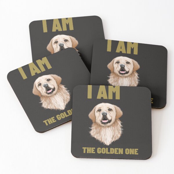 Item preview, I am the golden one - Golden retriever cute design  designed and sold by Doggymadness.