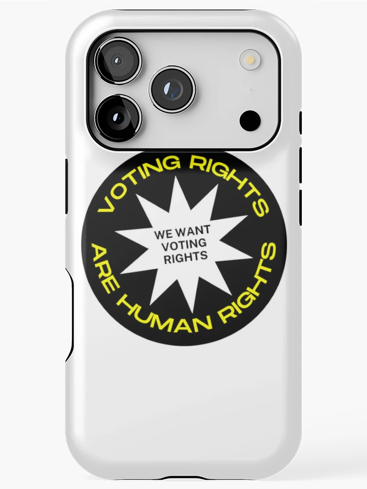 Thumbnail 1 of 4, iPhone Case, Voting Rights Are Human Rights designed and sold by momentsofvision.