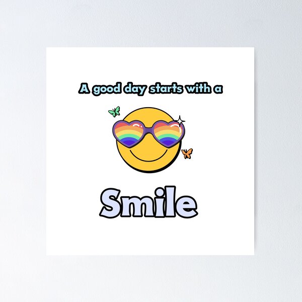 Item preview, A good day starts with a Smile designed and sold by DoraHappy.
