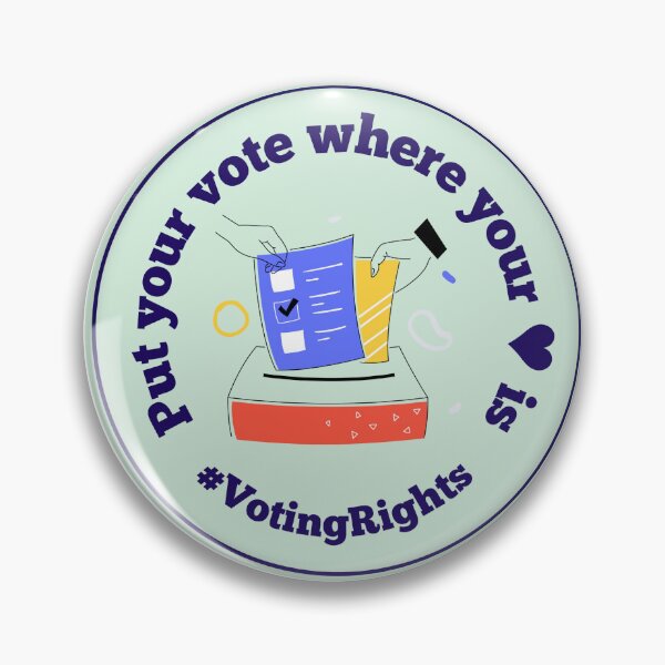 Item preview, Put Your Vote Where Your Heart Is #VotingRights designed and sold by momentsofvision.