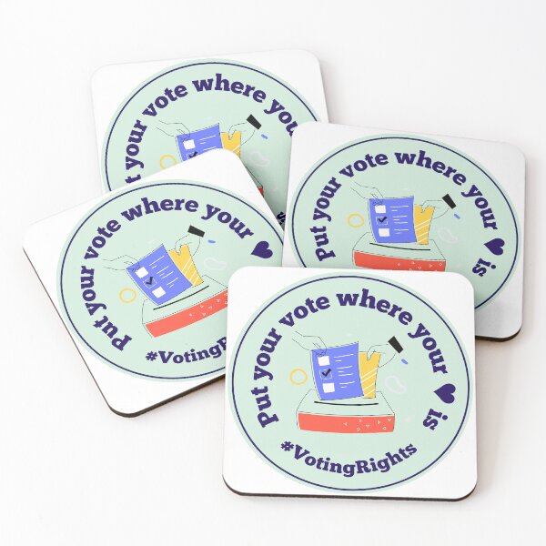 Item preview, Put Your Vote Where Your Heart Is #VotingRights designed and sold by momentsofvision.