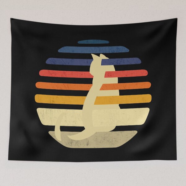 Item preview, VINTAGE SUNSET CAT - Funny Cat Pictures, Vintage Cat  designed and sold by FunnyCatsFam.