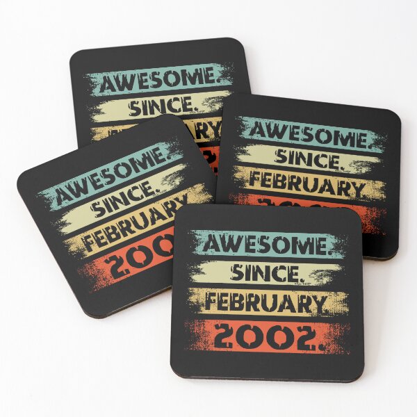 Item preview, 20th Birthday Awesome Since February 2002 20 Years Old designed and sold by printrendstore.