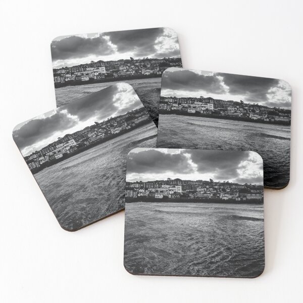 Item preview, Sunset over St Ives, Cornwall Monochrome designed and sold by MaclarenPhoto.