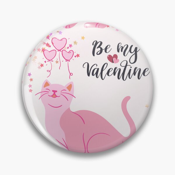 Item preview, Corazón de gato de San Valentín, Sé mi San Valentín Feliz Día de San Valentín designed and sold by yakob1.