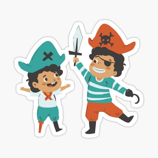 Pirate Kids Sticker