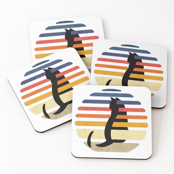 Item preview, VINTAGE SUNSET CAT - Funny Cat Pictures, Vintage Cat  designed and sold by FunnyCatsFam.